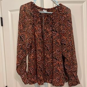 NWOT Gorgeous A.L.C. 100% Silk top Size 8